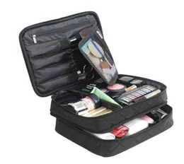 Luxus Frauen Toilettenkosmetikbeutel doppelte wasserdichte Kosmetikerin Make -up -Taschen Reisen Essentieller Veranstalter Schönheit Case 8971358