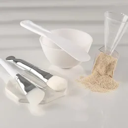 2024 DIY ansiktsmaskskål och penseluppsättning mjukt lim 5-stycken set silikon hemgjorda membran reglerande skål spa skönhetsverktygdiy silikon skönhetsverktyg