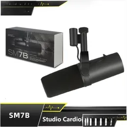 Microphones Ntbd Sm7B Professional Cardioid Dynamic Microphone Studio Frequency Response Mic For Live Vocals Recording Performance Dr Dhkti