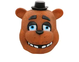 Cinco noites no Freddy039s Máscara de fantasia fnaf foxy chica freddy fazbear urso látex máscara de face máscara de halloween partido de cosplay suprimentos y28200519