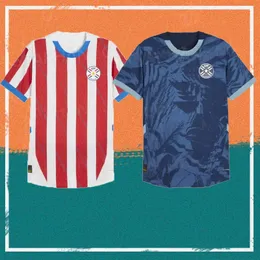 2024 Paragwaju National Football Team Soccer koszulka piłkarska 24/25 Home Romero Ayala Lezcano Maillots de Football Gonzalez Sanabria Football Shirt