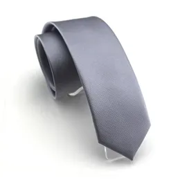 High Quality Designers Brands Fashion Business Casual 6cm Slim Ties for Men Necktie Sliver Gray Wedding with Gift Box 240517