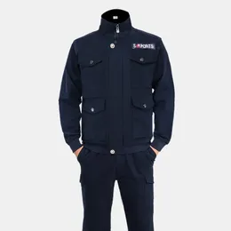 Arbeit Uniform für Männer Workshop Warehouse Factory Mechanic Garage Security Arbeitstuch Armee Uniform Verschleiß resistente Anti -Splitter 240513