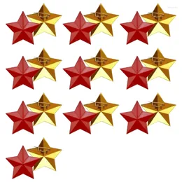 Brooches Set Of 10 Fashionable Metal Star Shaped Collar Pin Pentagrams Brooch Ornament Hat Epaulette Buckles