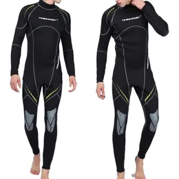 Высококачественный хлоропреновый резиновый костюм M Mens Scuba Diving Winter Iosulation Diving Suit Полный комплект плавательного серфинга оборудование для каякинга черное 240430
