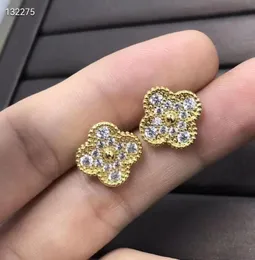 Eariestuds for Women Fashion Ear Studs con diamondno Diamond Colorful Styles con Box9146513