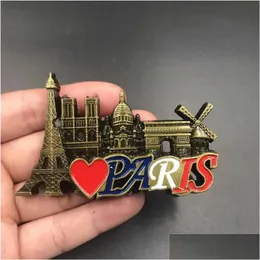 냉장고 자석 3pcsfridge Rome San Fran 냉장고 자석 오프너 Arles 런던 펜던트 Di Pisa Paris Souvenir Drop D DH4GH