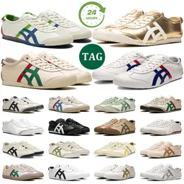 Frete grátis Homens homens tênis de corrida Tiger México 66 Tokuten Silver Triple Branto Branco Puro Gold Mate Bill Blue Designer Shoes Sports Sports Sneakers