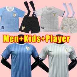 2024 Urugwaj Suarez Cavani Soccer Jerseys 24 25 Valverde Arrascaeta Maillots de R.Bentancur Gimenez Home Football Shirt Wersja 2025S Kids