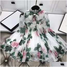 Abiti per ragazze Summer Fashion Kids Girl Flowers Dress Party Ospizio per bambini Outwear Abbigliamento Beach Delivery Delivery Baby Maternity Dh3MJ DH3MJ