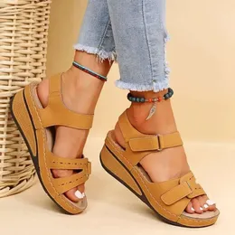 Teli estivi sandali donne casual s a cuneo scarpe piattaforma per roma frittenti di signore leggere 795 sandalo caulo scarpa fahion ladie slipper 76 d 7fd5 7f5