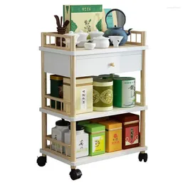 Kitchen Storage Multi-functional Small Beauty Salon Trolley Barbershop Special Mobile Instrument Rack Nail White Tool Cart