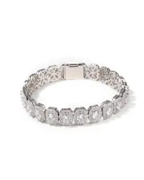 2021 Diamentowe kryształy Braclety Womens9mm Square Rock Candy Bransoletka cyrkonowa do męskiej i damskiej 4033832