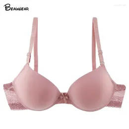 Bras beauwear orijinal marka seksi push up bra kadınlar için iç çamaşırı dantel grubu iç çamaşırı beden 34b-38c