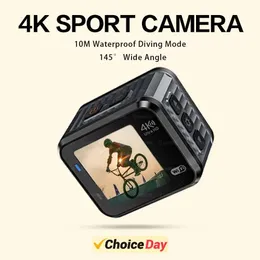 Spor Aksiyon Video Kameralar Cerastes Mini Eylem Kamera 4K60FPS Ultra HD V8 16MP WiFi 145 10m Su Geçirmez Kask Video Kamera Kamera Spor DV Kamera J240514