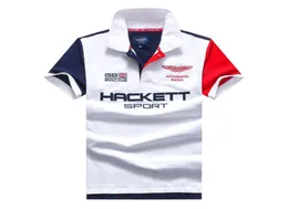 Solid Summer Hackett Sport Polo Shirts Men Aston Martin Inghilterra magliette a manica corta HKT Racing Polos Navy Blue White 5384533