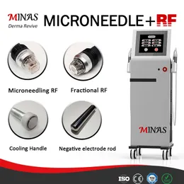 2 w 1 Frakcjonalny RF Microneedle Skin Machine Maszyna Radio Częstotliwość radiowa Mikroneedling z chłodnym młotem mikroedle instrument urody RF