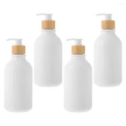 Garrafas de armazenamento 4 PCs Shampoo Bottle Dispenser Lotion Pump The Pet Liquid Soap reabilável vazio