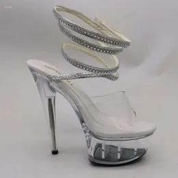 Sandali cm superiore pu laijianjinxia pollici di moda sexy esotico piattaforma ad alto tacco festa da donna scarpe da ballo k 159 295 d 56d9 569