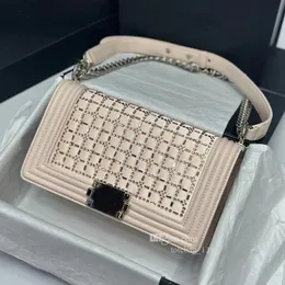 Luksusowa torba designerska le girl boy ramię w torbie skórzana genialna diamentowa torba crossbody Wysoka jakość gorącej torebki mamy