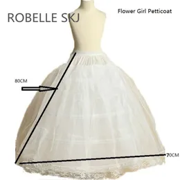 Flower Girl Petticoat Kinder Crinoline Unterrock Slip für kleines Mädchen 80 cm lang 3 Hoops hohe Qualität schneller Versand 226H