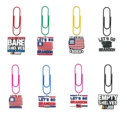 Artes e artesanato Lets Go Brandon10 Cartoon Paper Clips Metal Bookmark BK Bookmarks para enfermeiro fofo colorf Office Supplies Gifts Students Otcva