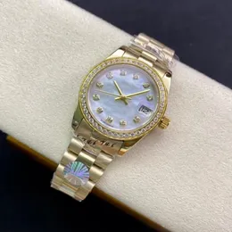 Женские часы 31 -мм ремня из нержавеющей стали. Алмазные наручные часы Водонепроницаемые дизайне