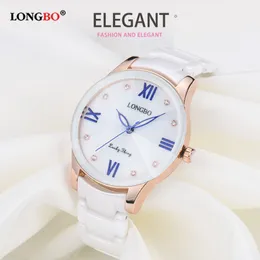 CWP 2021 Top Brand Longbo الأزياء الفاخرة الكوارتز الكوارتز الساعات السيراميك سيدة RELOJES Mujer Women Wristwatch Girl Dress Freth Ladies Clo 264d