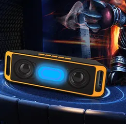 SC208 Süper Bas Ses Hoparlör Bluetooth Portatil Stereo Senza Fili Subwoofer TF USB FM Radyocan Bağlantısı