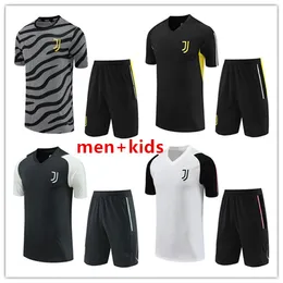 2023 2024 2025 Juventus Futbol Formaları Kısa Kollu Eğitim Takım Pogba Di Maria Vlahovic Chiesa 23/24 Takip Erkekler Kid Set Futbol Kiti Üniforma Spor giyim