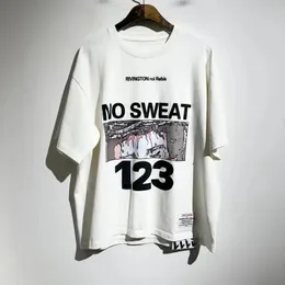 High Street 123 Letter Print T Shirts Vintage Graffit Tees Oversized T-shirt Streetwear Crop Top Y2K Woman Clothes Men Clothing 240516