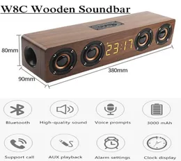 ポータブルスピーカーBluetoothスピーカー4 TV Soundbar Woofer Sound Column Suboofer with LED Clock Display FM Radio Acoustic System BO2251044