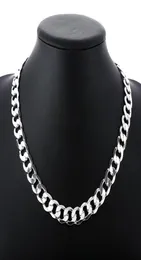 Andara Silver 925 10 мм 22 quot24quot 26 Quotmen Figaro Chain Ожерелье для мужчин Серебро 925 Ювелирные изделия Большое ожерелье N1852890937