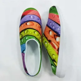 Sandali S Maglie di moda leggera Mesh Mesh Meso per le pantofole da spiaggia per piatti slip-on traspiranti Immagine personalizzata Drop Sandal