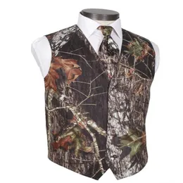 2021 Modest Camo Groom Vests Rúsicos de Casamento Rústico Treun