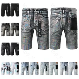 5a 2024 Lila Jeans Shorts Herren Jeans Designer Jean Men Black High-End-Qualität Straight Design Retro Streetwear Casual Swatpants Designer Jogger Pant