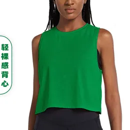 Camiseta sin mangas seksowna mujer, ropa deportiva suelta antisudor para yoga y correr l2405