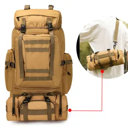 Водонепроницаемый походный рюкзак 80l кемпинг рюкзак Rucksack Molle Assault Pac