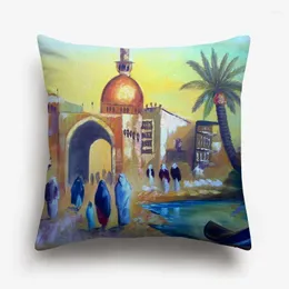 Pillow Ramadan Muslims Cover Castles Decorative Pillows For Sofa 45X45cm Home Decoration Kissenbezug