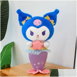 Stuffed Plush Animals New Marine Mermaid Kuromi My Melody P Toy Pillow Cartoon Soft Doll Room Decor Christmas Gift Drop Delivery Toys Dhoku