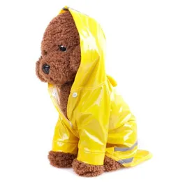 Puppy Cat Rain Coat Candy Kolor odzieży deszczowej Pu Refleksja Pies Anti Noczanie Kreatywna moda Zabezpieczenie PET 11 5MD II8623295