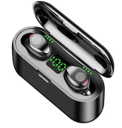 TWS F9 Cuffie wireless Sport Sport Bluetooth Earphone Touch Mini Earbù Auricolare Stereo Bass Aurico