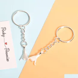Keychains Lanyards Friend Keychain Christmas Pinky Promise Anniversary Ladies Men Couple Key Chain Drop Delivery Fashion Accessories Dhv1E