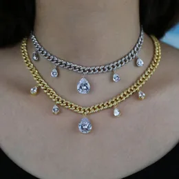 GIOCCHIO GIURIZIONE LUXI GIOCCHIO GIOITÀ DI GIOITÀ ACQUA CUORE CURNO CZ CAFFERTA ICCADATA BLING 5A CZ MIAMI CUBAN CUBAN CHOKER CHULLE COLLE GIETTLE 293T