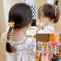 Haarzubehör Childrens Dopamine Girls Jelly Colored Tail Elastic Hair Band Gummi Schnalle Telefon Draht Kinderkinderzubehör wx