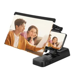 2024 F19 휴대 전화 스탠드 스크린 앰프 접기 HD 반 블루 레이 블루투스 스피커 HD 화면 배열기
