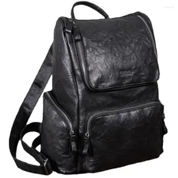 Plecak ręczny wzór skóry może pomieścić 13,3-calową komputerową torbę na ramię Duża pojemność wodoodporna podróżna chłopcy czarne