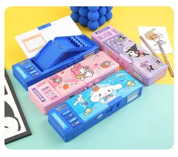 男性と女性の小学生Kuromi Pacha Dog Stationery Box、Password Lock、多機能大容量ペンシルケース