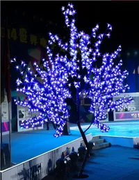 2017 LED Cherry Blossom Tree Light 864pcs lâmpadas LED 18m Altura 110220VAC Sete cores para opção de uso ao ar livre de chuva Drop Sh8832652