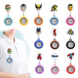 Outros relógios de bolso de clipe Padrão Design Enfermeira Vista de enfermagem fácil de ler enfermeiras de lapela de clipes